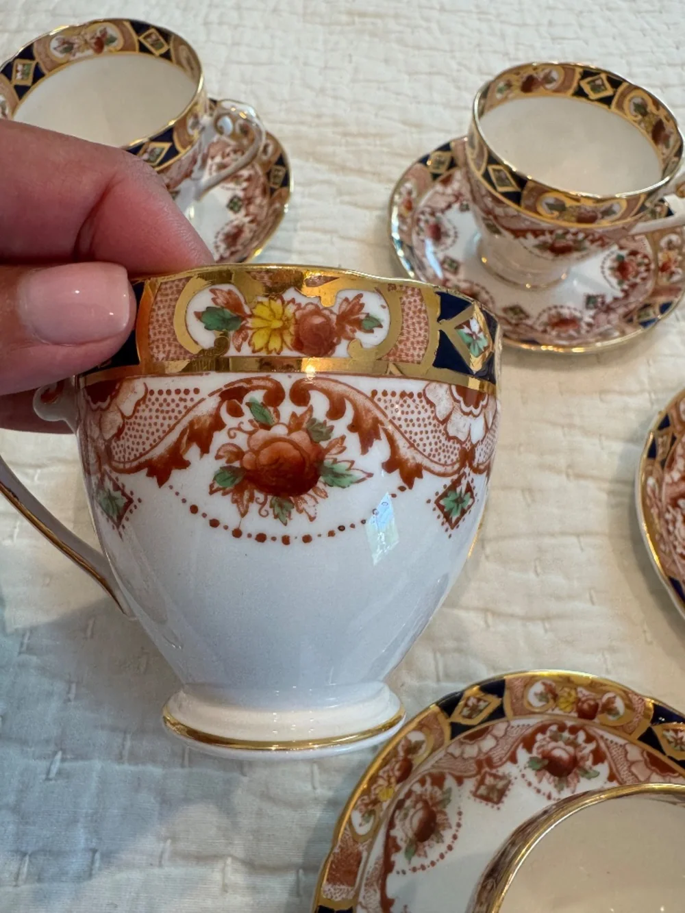 21 PIECE ROYAL TARA CARINA BONE CHINA DESSERT SET IRISH
